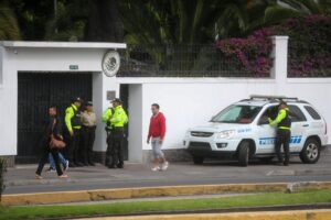 Ecuador denounces Mexican diplomat for obstruction for trying to prevent attack on embassy.
